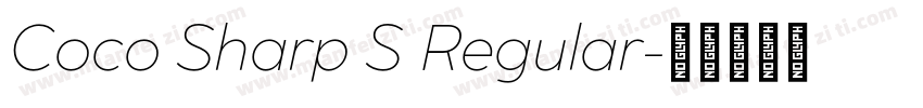 Coco Sharp S Regular字体转换